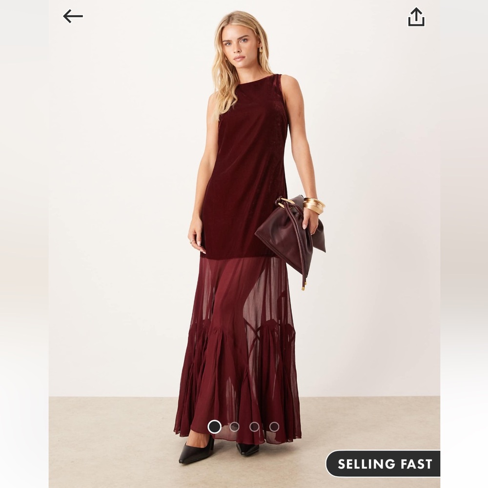Burgundy Maxi dress